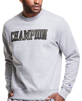 Moletom Champion Powerblend Crewneck Masculino Preto Tamanho Médio