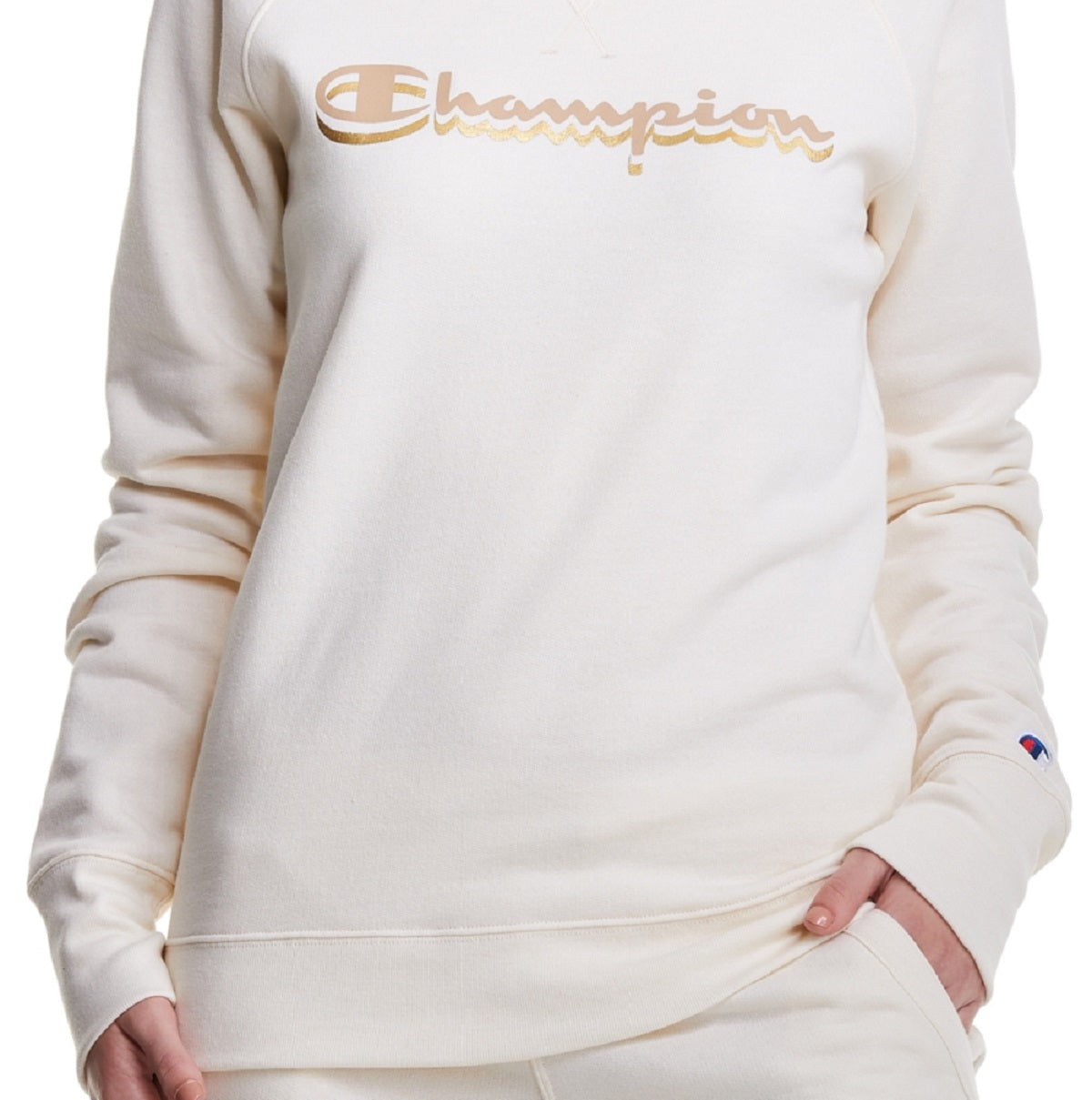 Moletom Champion Powerblend Boyfriend Feminino Marrom Tamanho XX-G