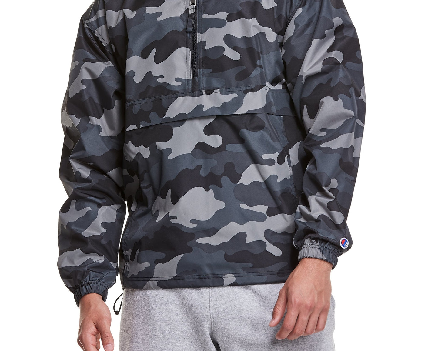 Jaqueta Champion Masculina Athletics Dobrável com Estampa Total Cinza Tamanho XXG