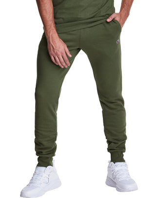 Calça de moletom Champion Powerblend Fleece Masculina Verde Tamanho P