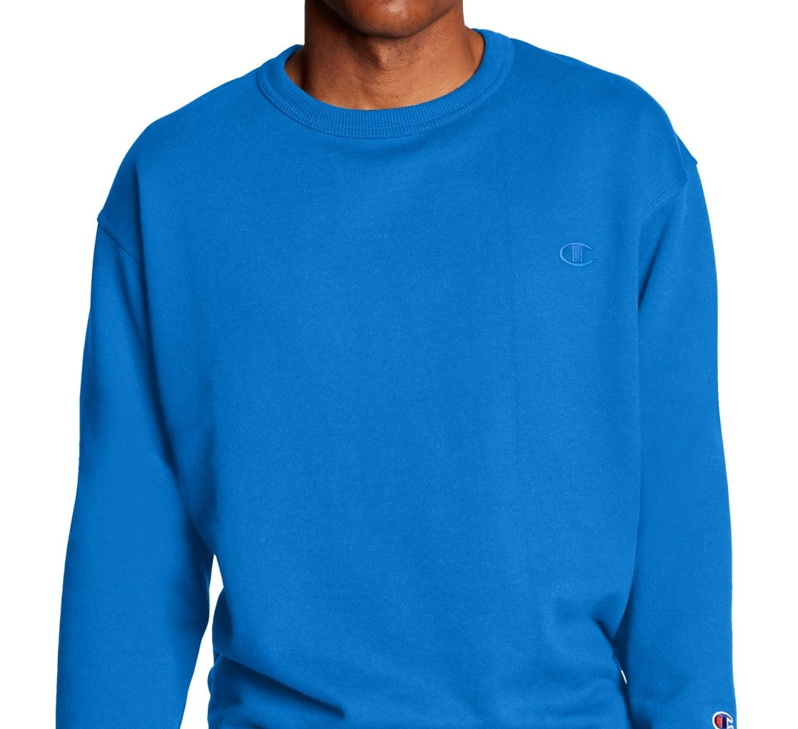 Moletom Champion Powerblend Fleece Masculino Azul Tamanho P
