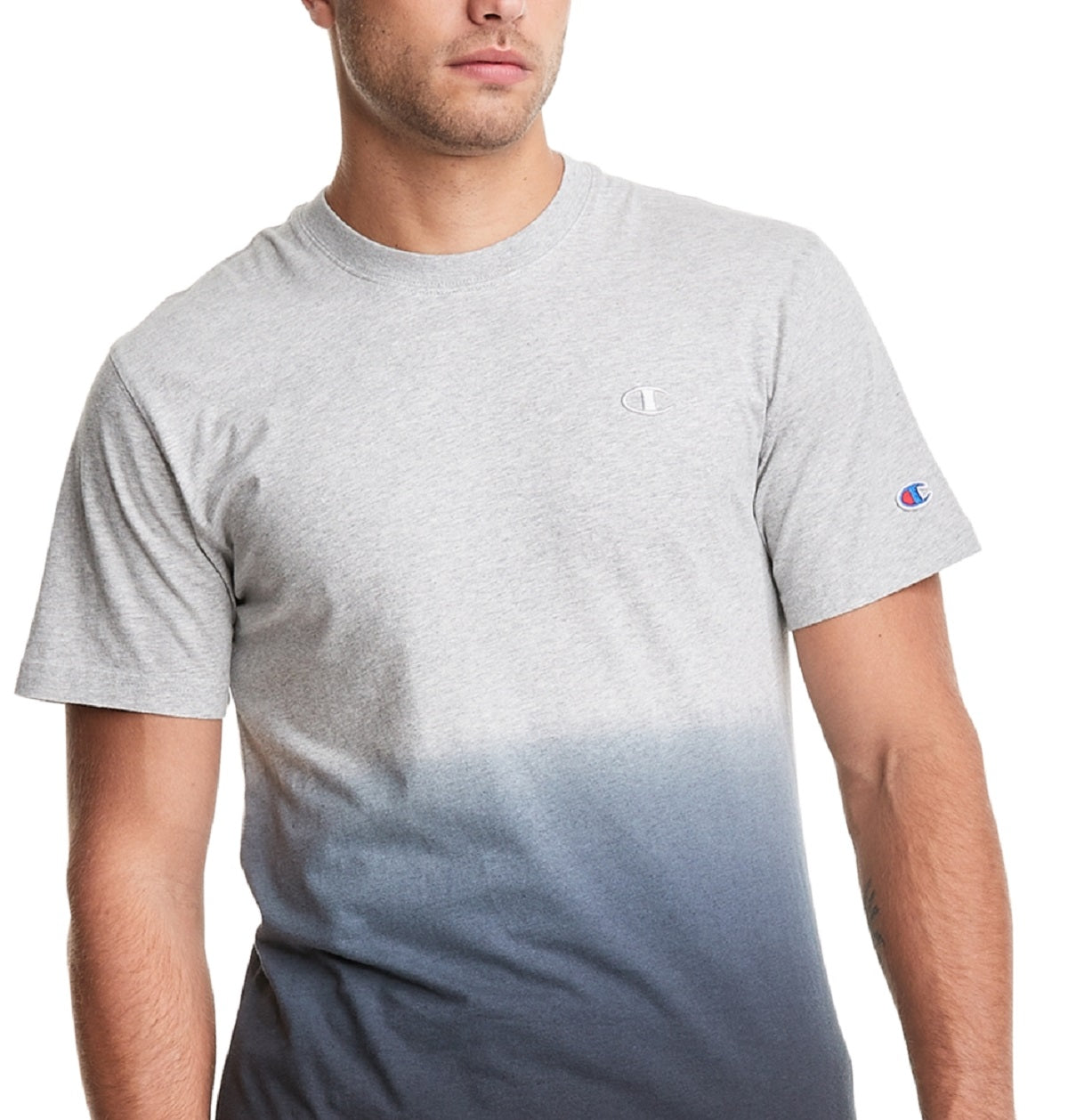 Camiseta Champion Masculina Ombre Cinza Tamanho P