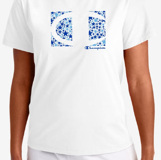 Camiseta Champion Feminina Classic Logo Branca