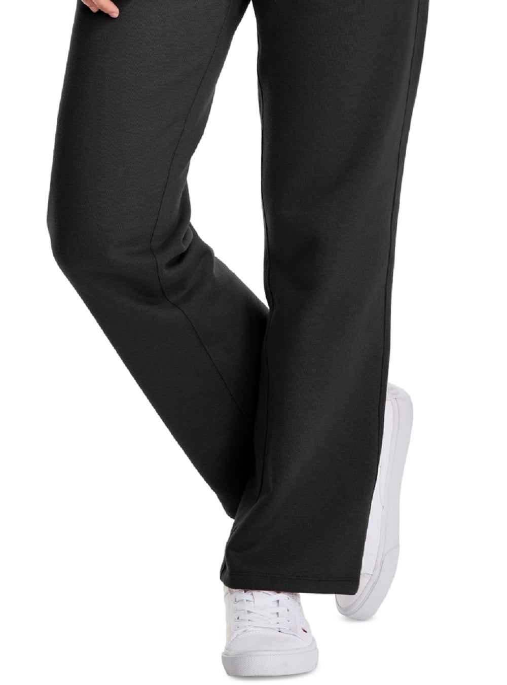 Calça de moletom feminina Champion, preta, tamanho médio