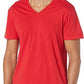 Polo Ralph Lauren Camiseta Masculina Gola V, Pacote com 3, Vermelha, Tamanho XG