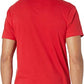 Polo Ralph Lauren Camiseta Masculina Gola V, Pacote com 3, Vermelha, Tamanho XG