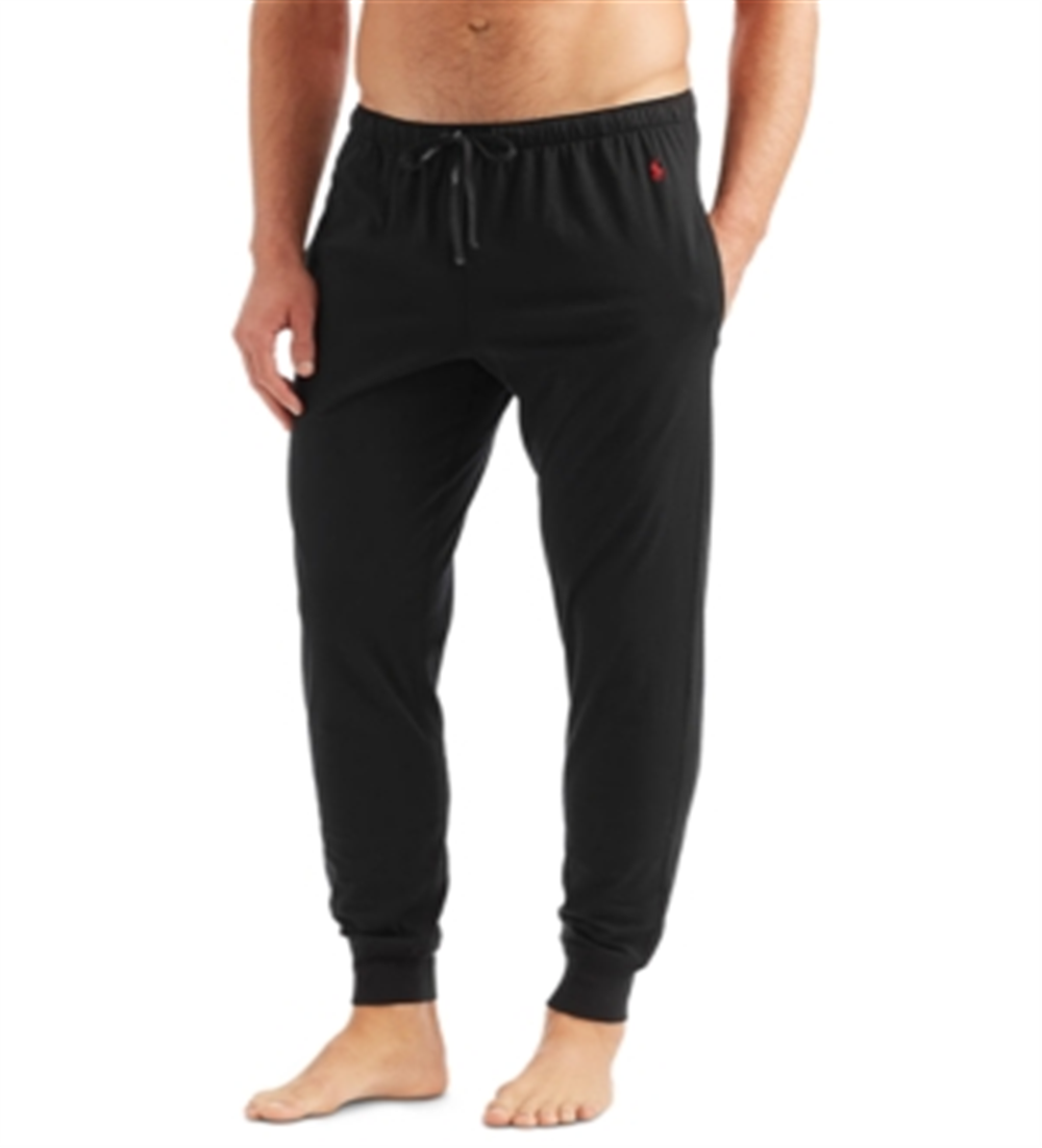 Polo Ralph Lauren Calça de moletom leve masculina preta tamanho extragrande