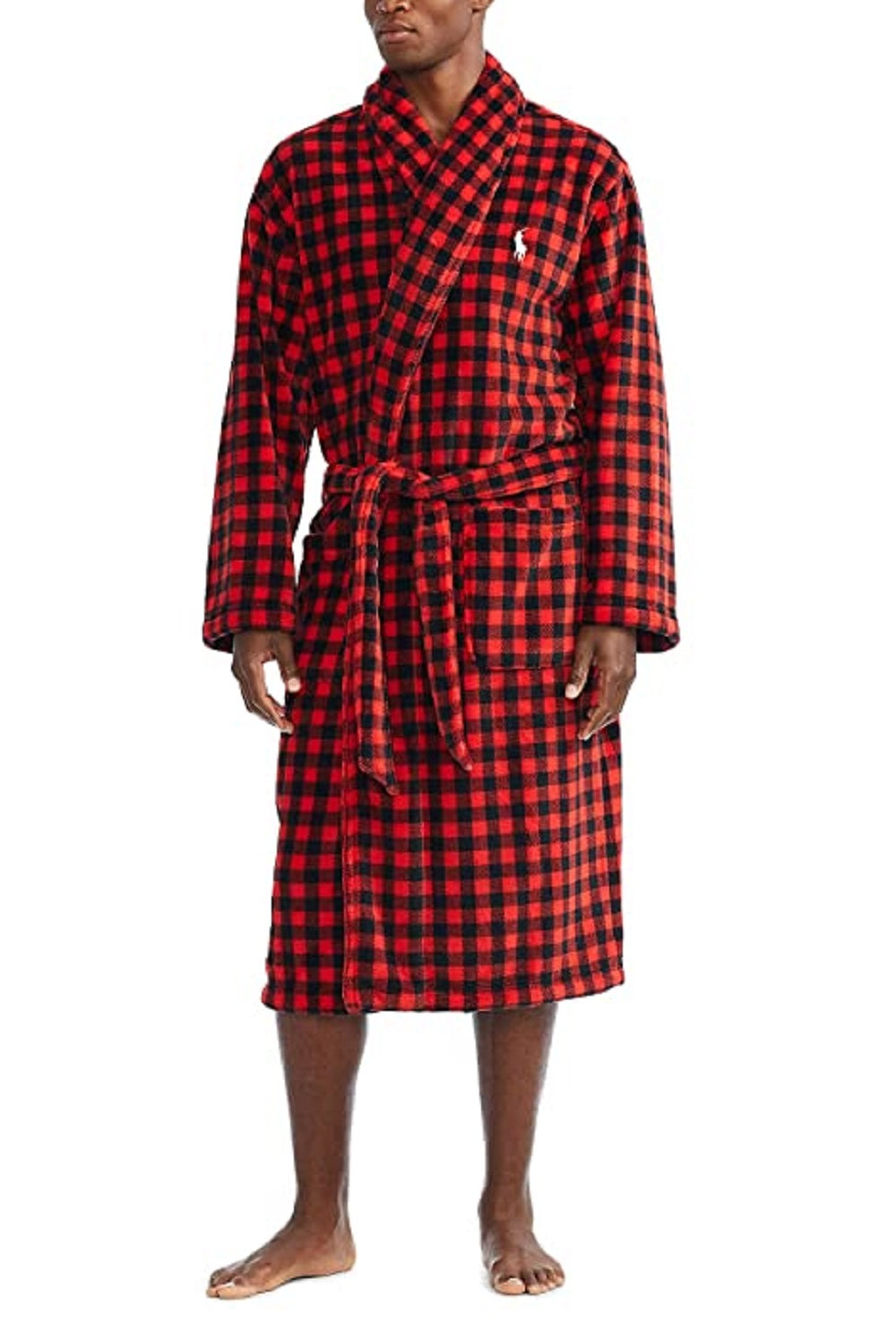 Robe Polo Ralph Lauren Masculino Gola Xale Vermelho Tamanho Médio