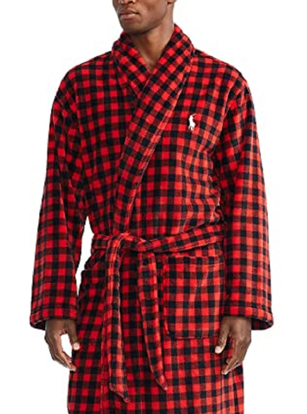 Robe Polo Ralph Lauren Masculino Gola Xale Vermelho Tamanho Médio