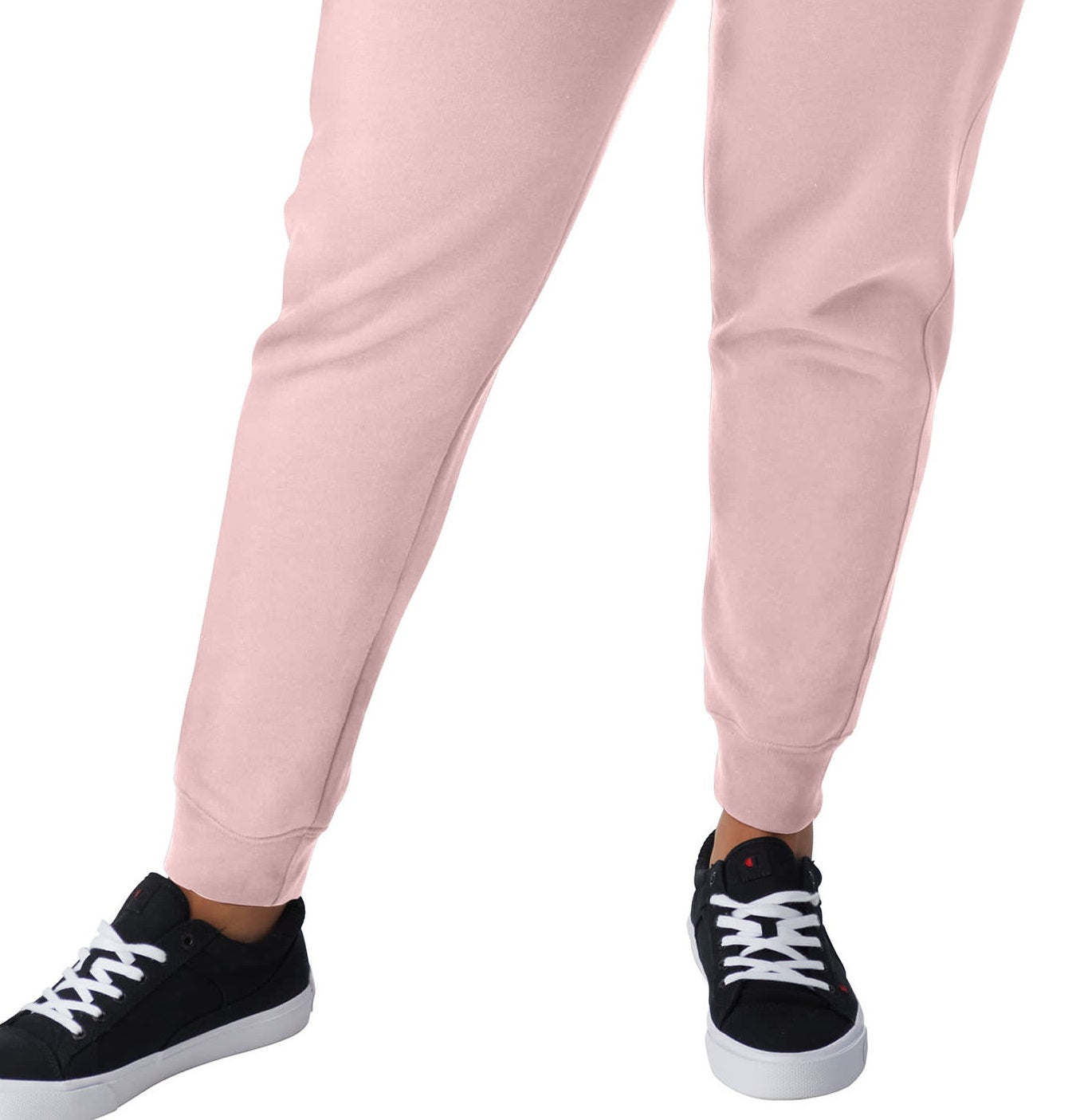 Calça de moletom feminina Champion Powerblend Fleece rosa tamanho 4X
