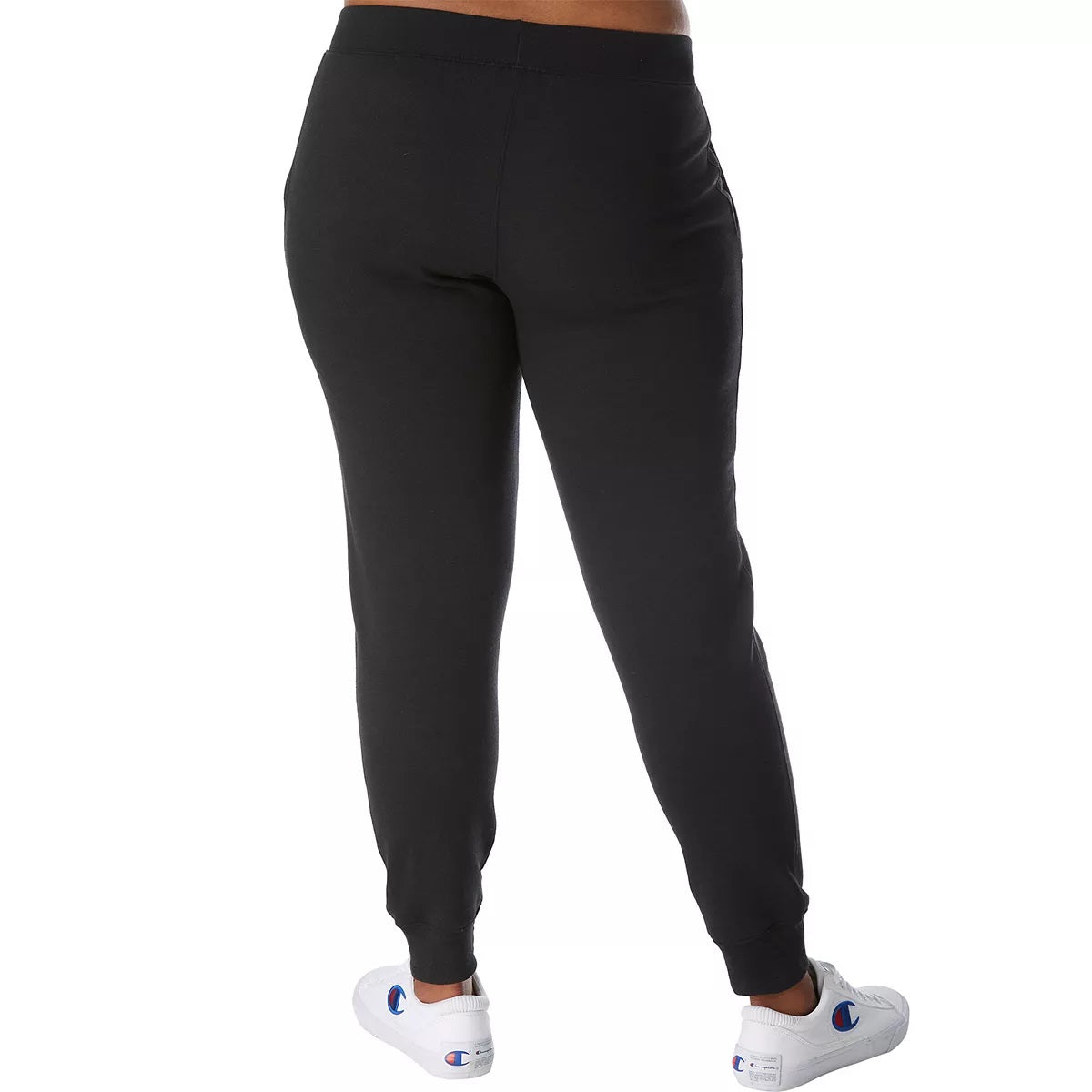 Calça jogger feminina Champion Powerblend Graphic preta tamanho 1X