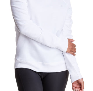 Camiseta Champion Powerblend Boyfriend Crewneck Feminina Branca Tamanho Médio