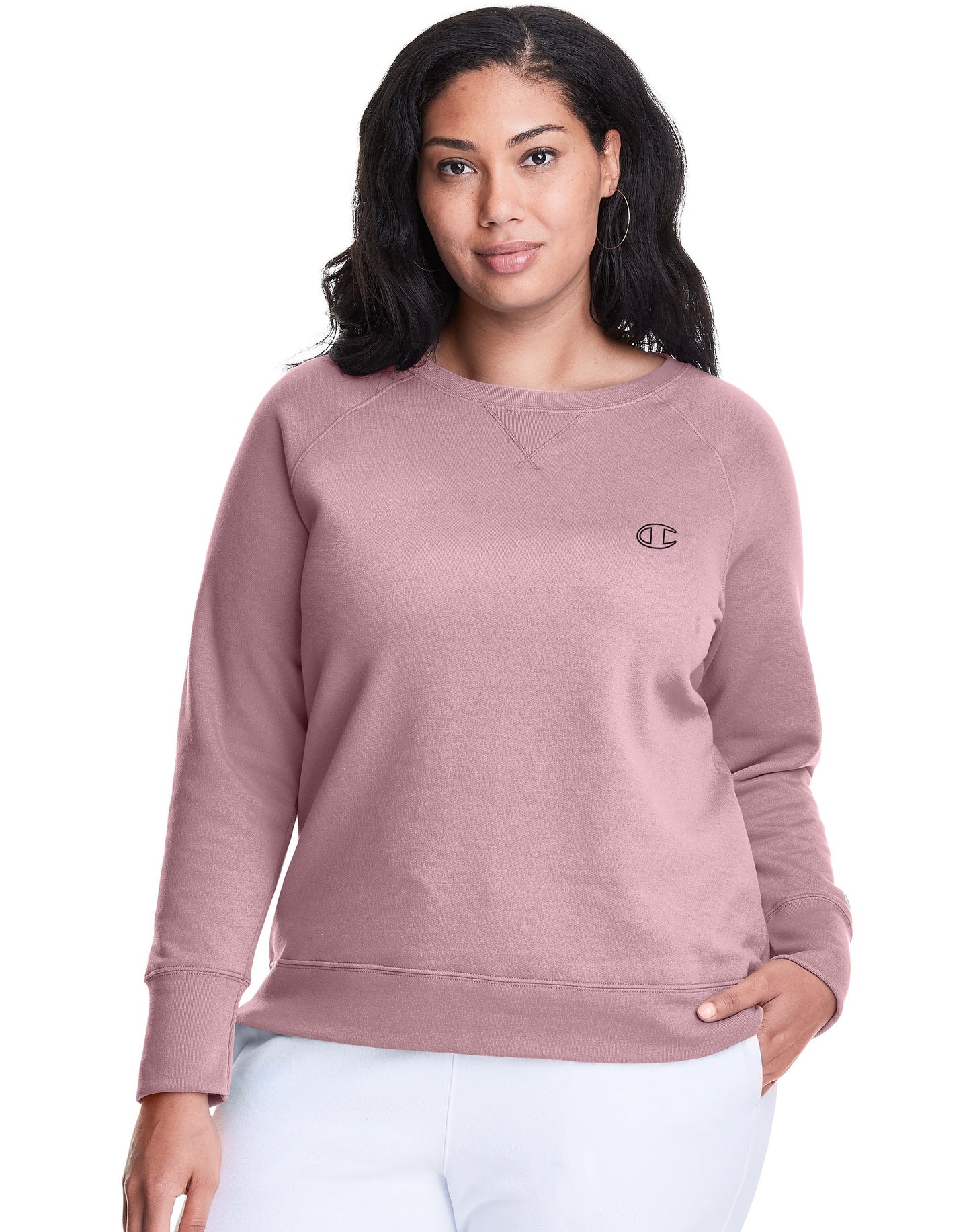 Moletom Champion Plus Power Blend Boyfriend Feminino Rosa Tamanho XX-G