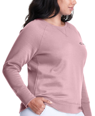 Moletom Champion Power Blend Boyfriend Feminino Rosa Tamanho 3X