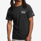 Camiseta masculina Champion Equal V2 com logo gráfico, preta, tamanho médio