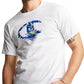 Camiseta masculina Champion Classic Graphic, branca, tamanho pequeno