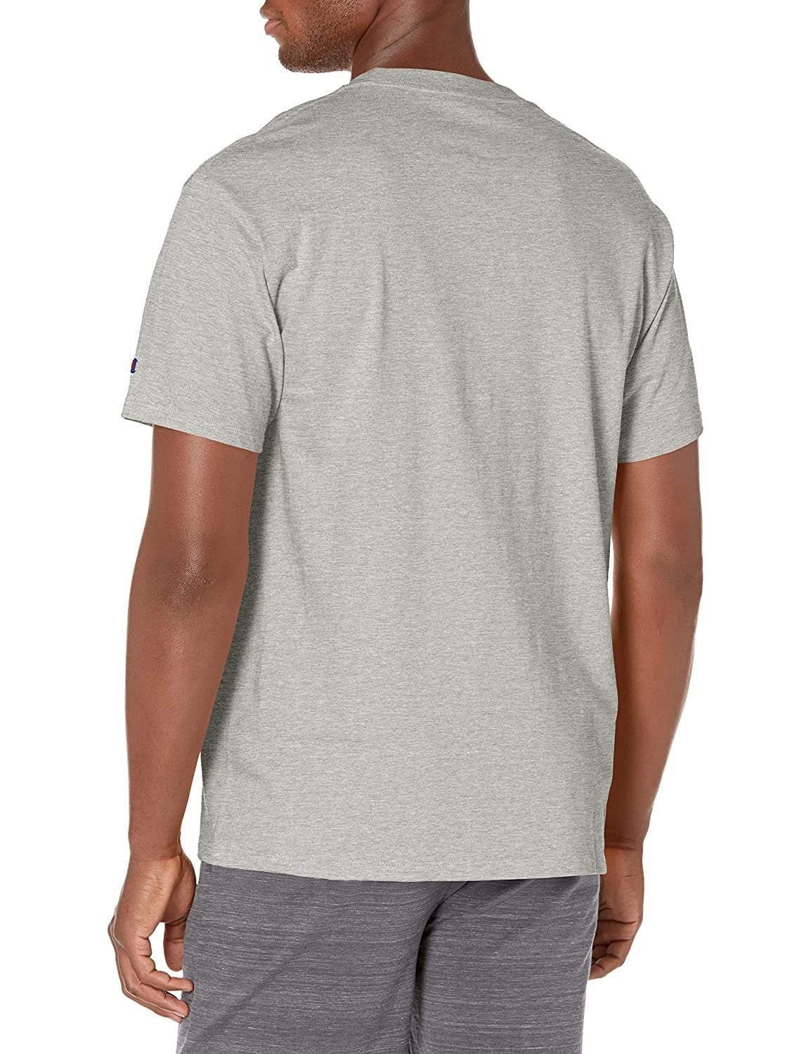 Camiseta Champion Masculina Repeat Ripple Graphic Cinza Tamanho XX-G