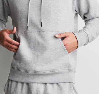 Moletom com capuz Champion Powerblend Fleece Masculino Cinza Tamanho Grande