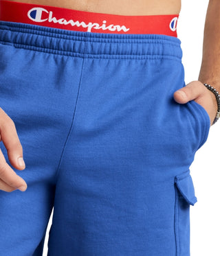 Calções cargo Champion Powerblend 8 masculinos, azul, tamanho extragrande