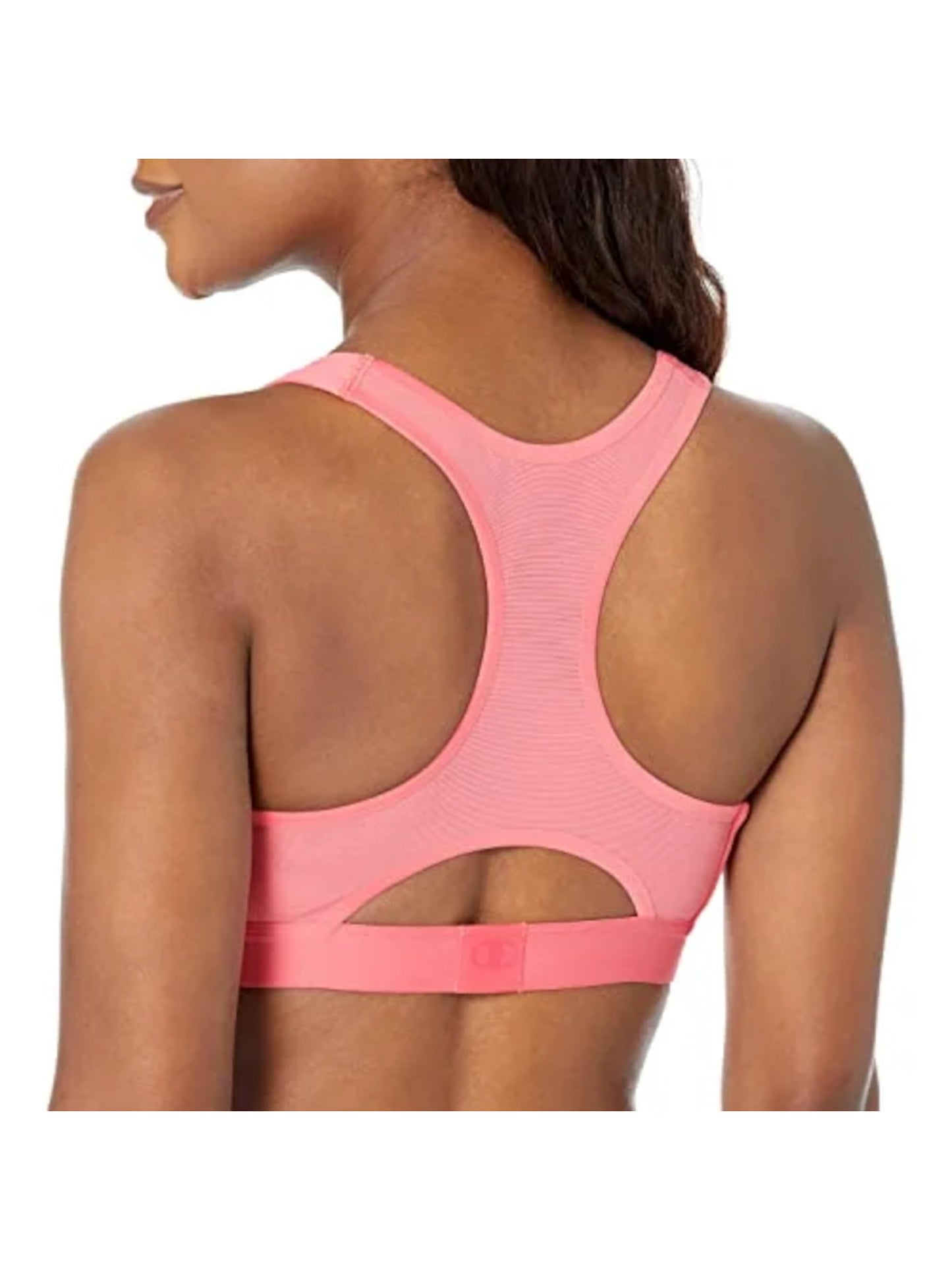 Sutiã esportivo feminino Champion Intimates Stretch Racerback rosa tamanho X-G