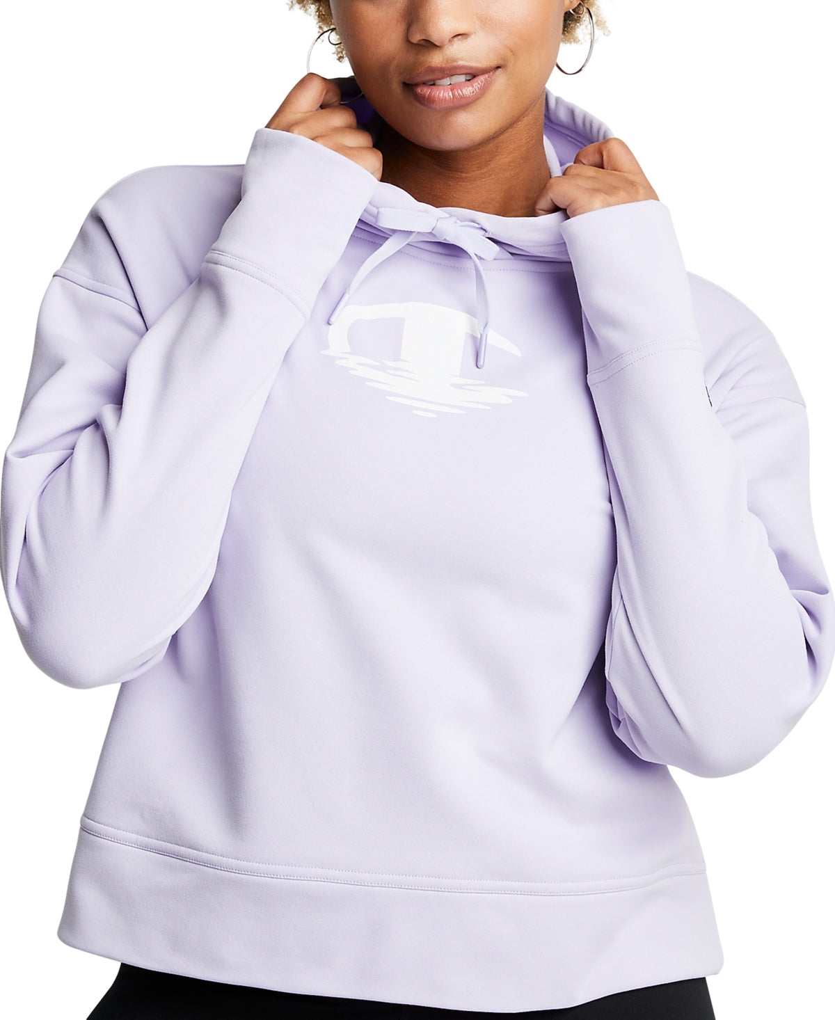 Moletom com capuz Champion feminino Game Day roxo tamanho pequeno