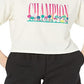 Camiseta feminina Champion The Cropped marrom