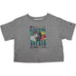 Camiseta feminina Champion Graphic Cropped manga curta cinza tamanho X-S