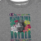 Camiseta feminina Champion Graphic Cropped manga curta cinza tamanho X-S