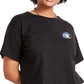 Camiseta feminina Champion Cropped Logo Preta Tamanho Médio