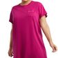 Vestido camiseta feminino Champion rosa tamanho 4X