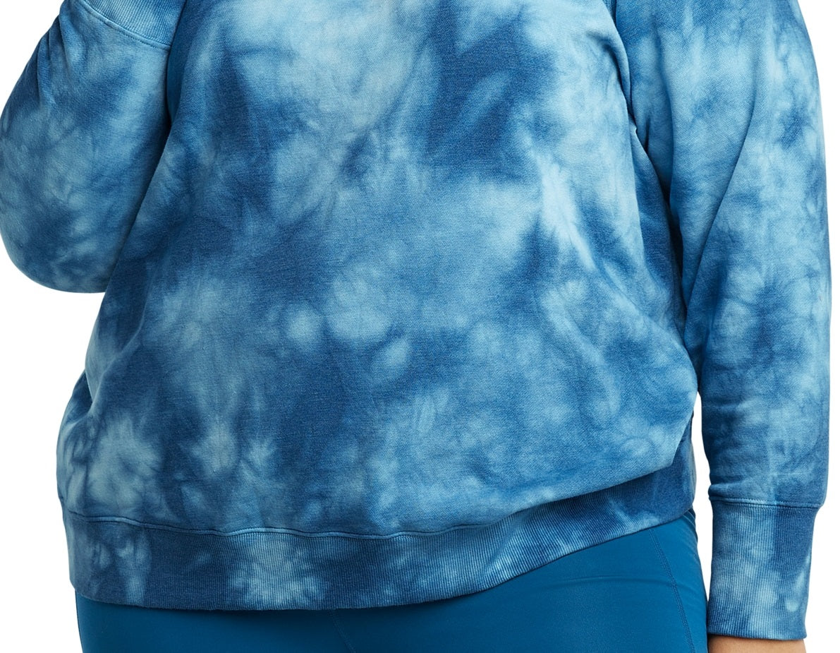 Moletom feminino Champion Fleece Ombre Dyed Crewneck Azul