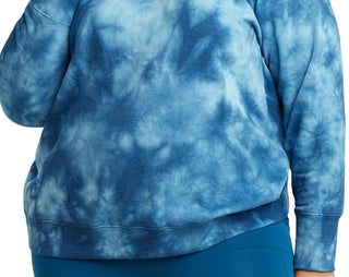 Moletom feminino Champion Fleece Ombre Dyed Crewneck Azul Tamanho 3X