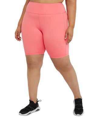 Calções de ciclismo Champion Absolute Eco feminino rosa tamanho 2X
