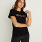 Camiseta Champion Feminina Classic Logo Preta Tamanho X P