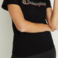 Camiseta Champion Classic Logo Feminina Preta Tamanho P