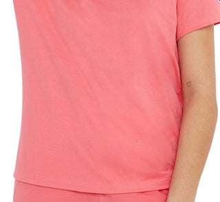 Camiseta Champion Classic Logo Feminina Rosa Tamanho Médio