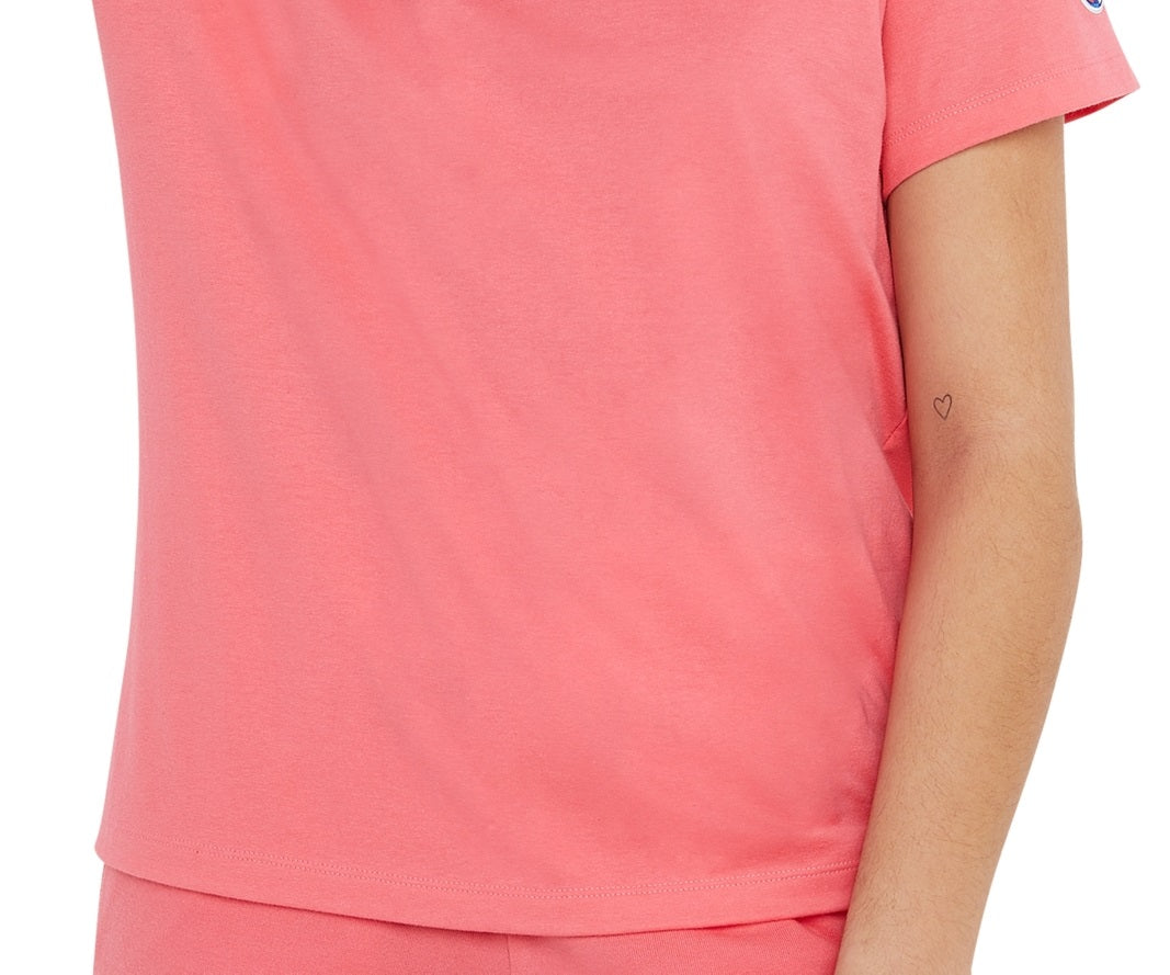 Camiseta Champion Classic Logo Feminina Rosa
