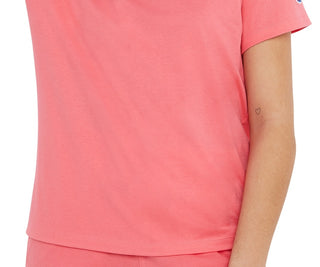 Camiseta Champion Classic Logo Feminina Rosa
