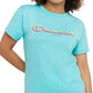 Camiseta Champion Feminina Classic Logo Azul