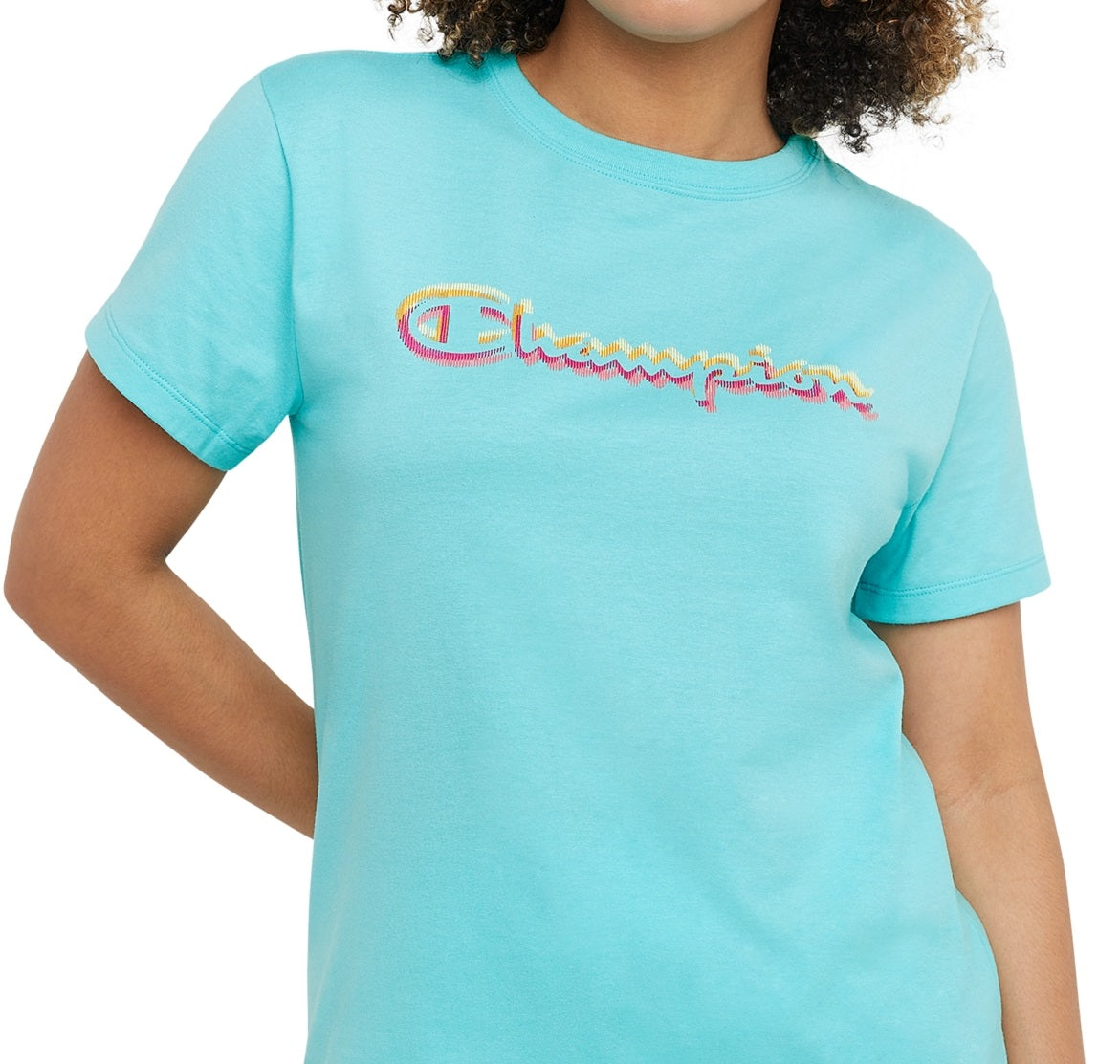 Camiseta Champion Feminina Classic Logo Azul
