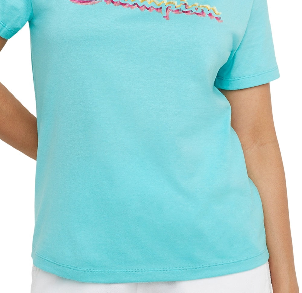 Camiseta Champion Feminina Classic Logo Azul