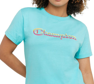 Camiseta Champion Feminina Classic Logo Azul