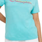Camiseta Champion Feminina Classic Logo Azul Tamanho XXG
