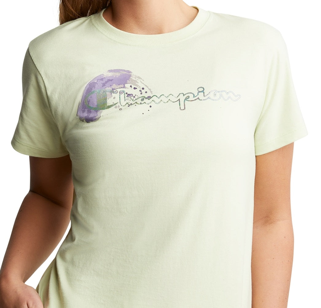 Camiseta Champion Feminina Clássica Verde Tamanho XX-G