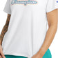 Camiseta feminina Champion Classic manga curta branca tamanho grande