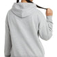 Moletom com capuz Champion feminino com logotipo relaxado, cinza, tamanho grande