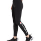 Leggings Champion Femininas com Logotipo Autêntico, Pretas, Tamanho Pequeno