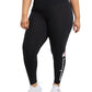 Leggings femininas Champion Plus, pretas, tamanho 2X