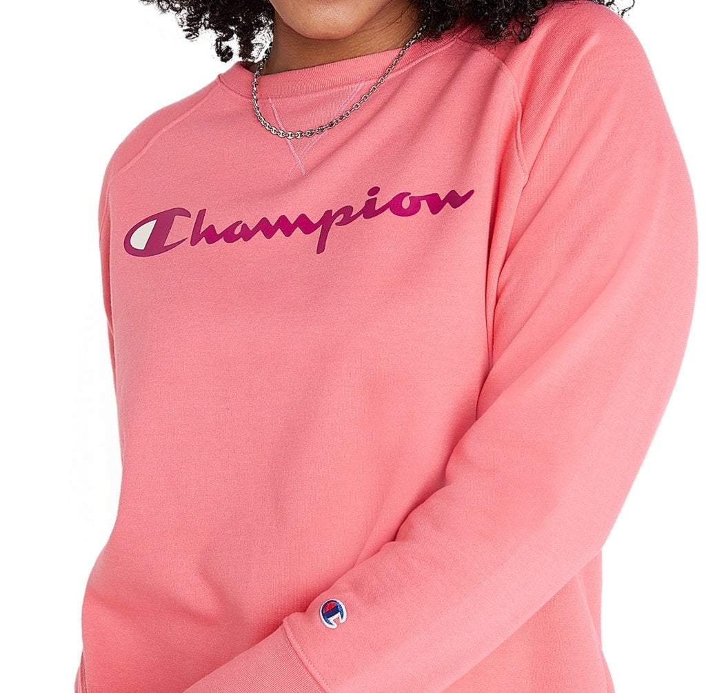 Moletom Champion Powerblend Signature Graphic Feminino Rosa Tamanho 2X