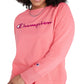Moletom Champion Powerblend Signature Graphic Feminino Rosa Tamanho 2X